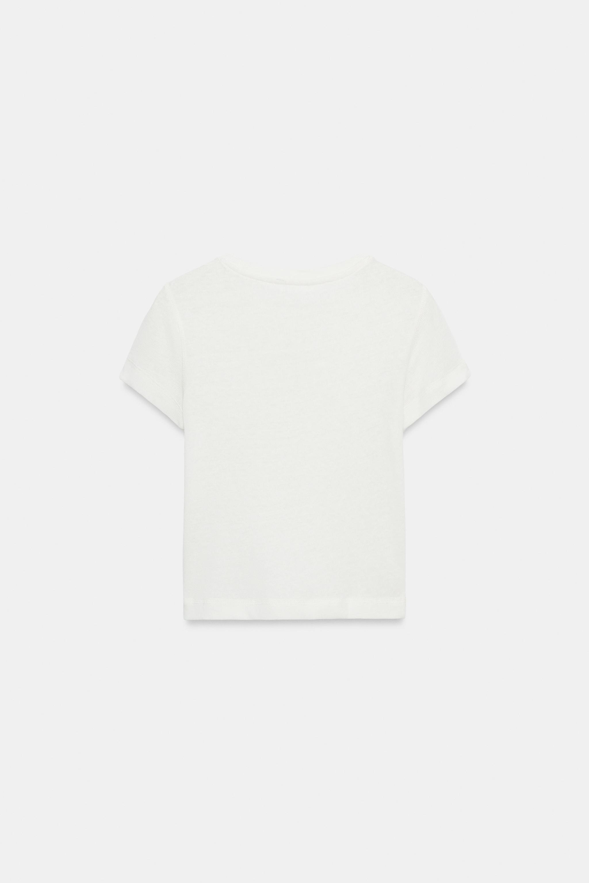 T-SHIRT RUSTIQUE À MANCHES COURTES
